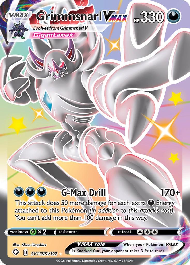 Grimmsnarl VMAX #SV117 Pokemon Shining Fates (LP)