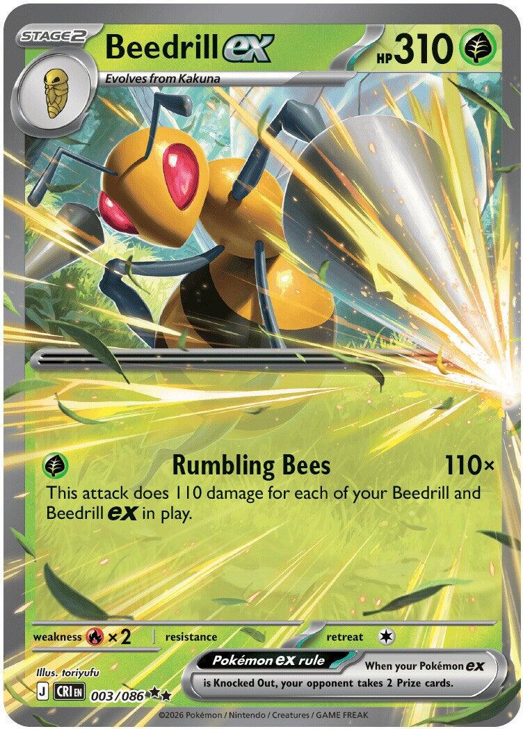 Beedrill ex #3 Pokemon Chaos Rising