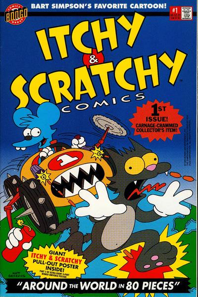 Itchy & Scratchy Comics #1 (1993) w/ Poster Insert