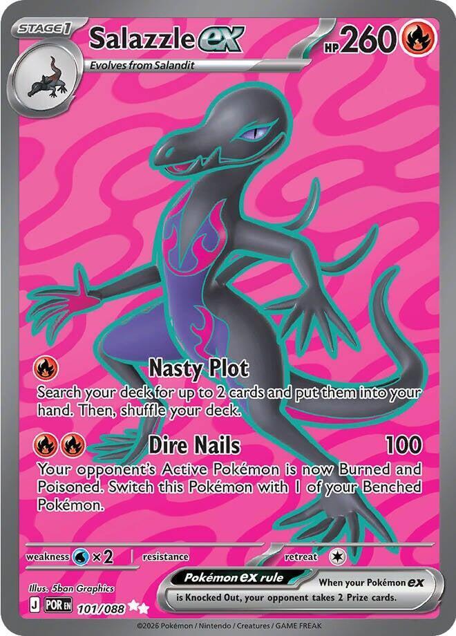 Salazzle ex #101 Pokemon Perfect Order
