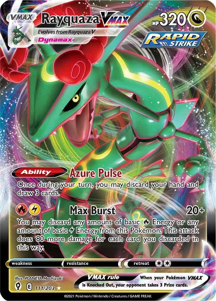 Rayquaza VMAX #111 Pokemon Evolving Skies