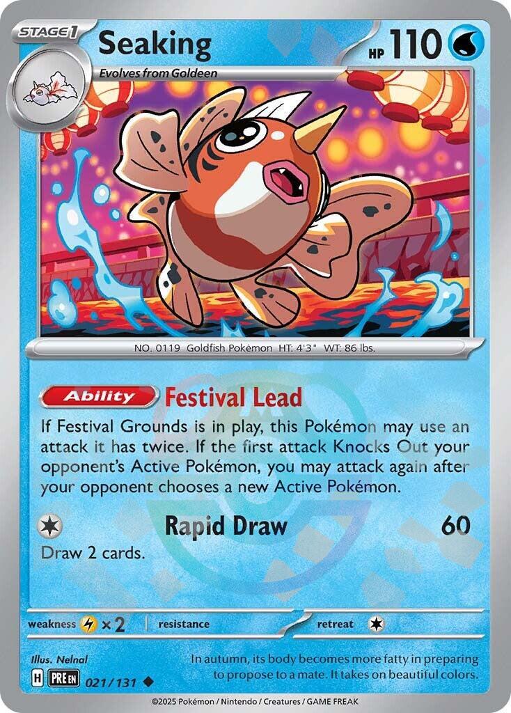 Seaking [Master Ball] #21 Pokemon Prismatic Evolutions