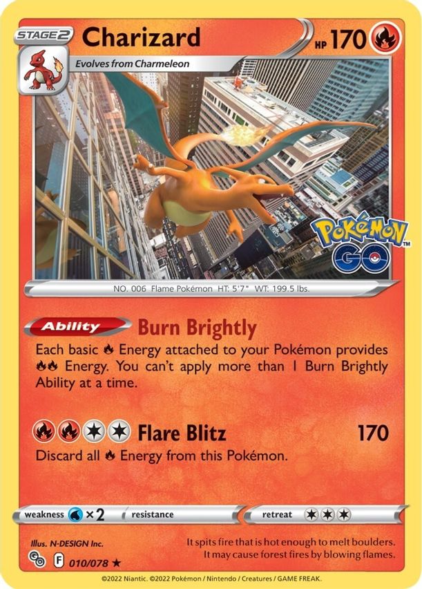 Charizard [Holo] #10 Pokemon Go image 0