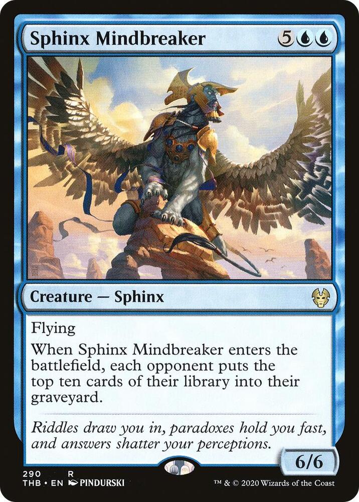 Sphinx Mindbreaker #290 Magic Theros Beyond Death image 0