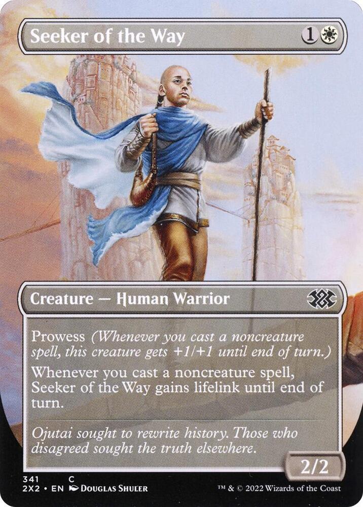 Seeker of the Way [Borderless] #341 Magic Double Masters 2022 image 0