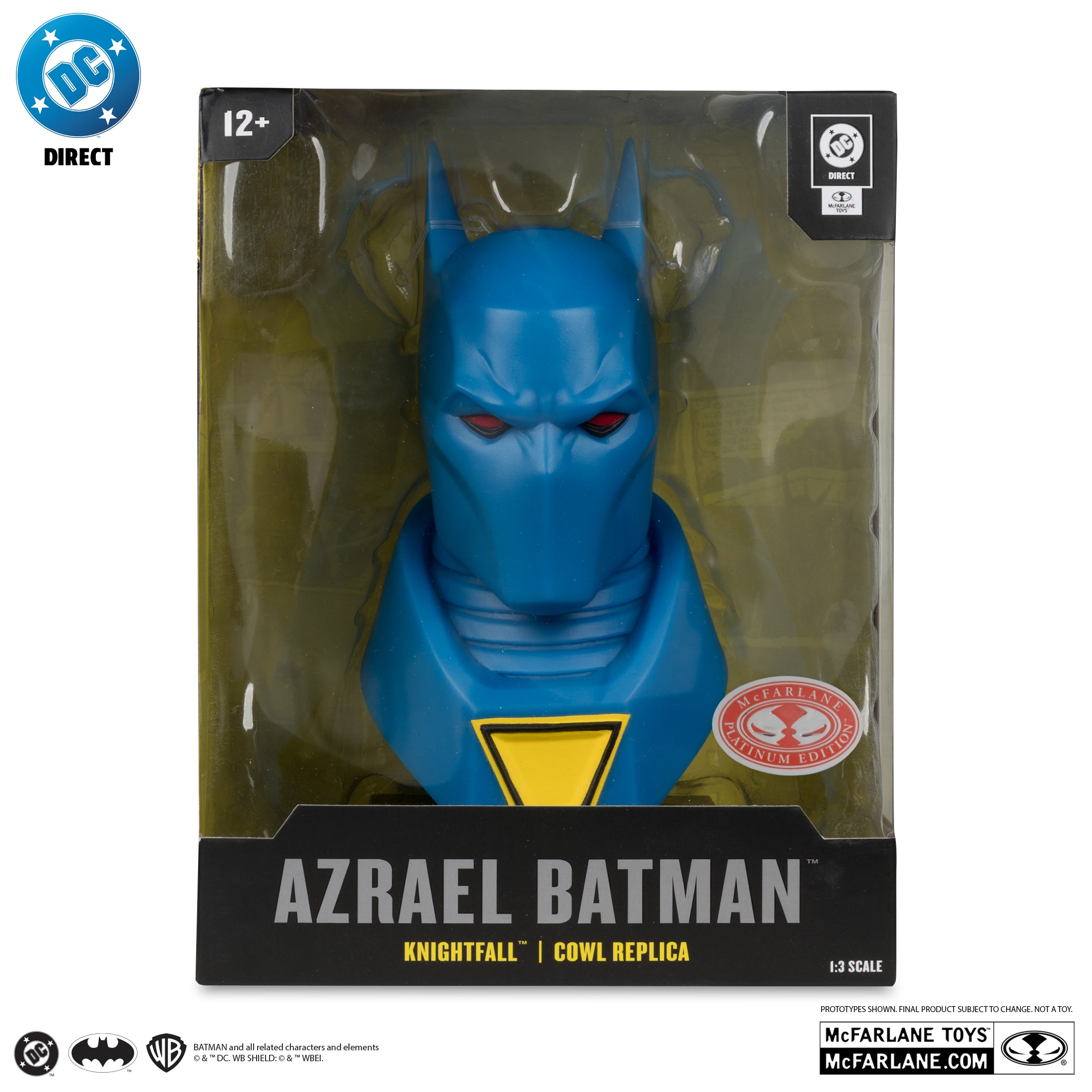 DC Direct Azrael Batman Knightfall Cowl Replica 1:3 Scale [Red Platinum]