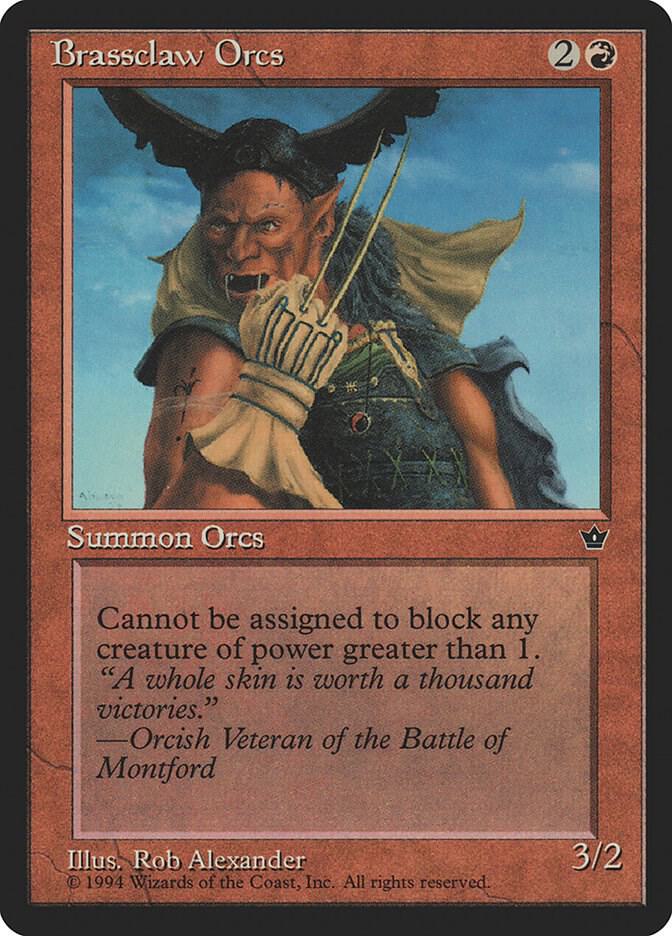 Brassclaw Orcs (Alexander) (Claw) Magic Fallen Empires