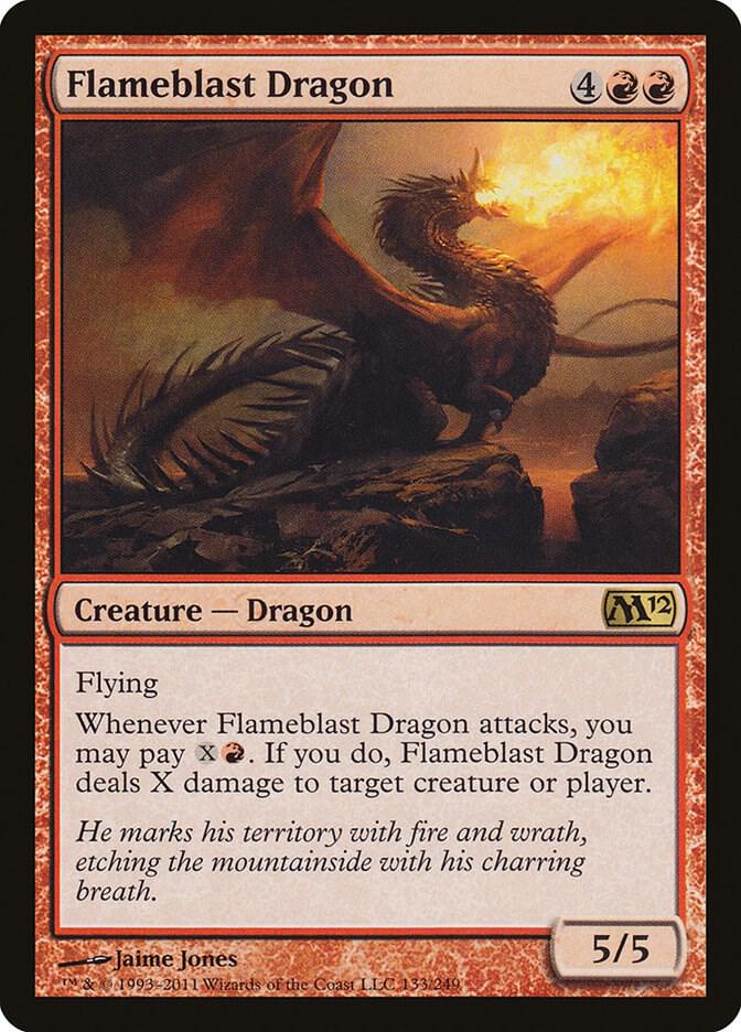 Flameblast Dragon [Foil] #133 Magic 2012 image 0
