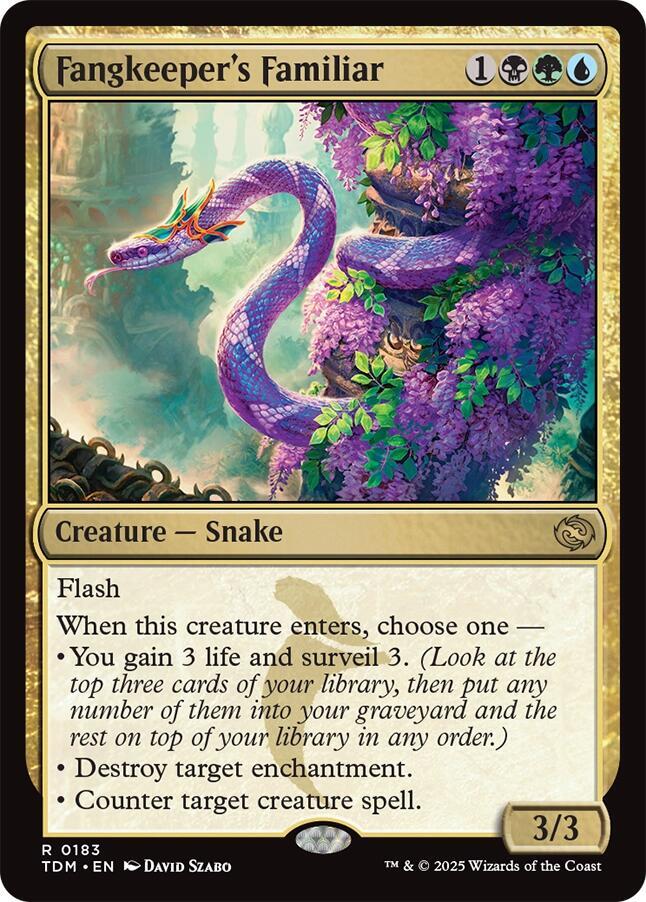 Fangkeeper's Familiar #183 Magic Tarkir: Dragonstorm image 0