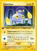 Chinchou [1st Edition] #55 Pokemon Neo Genesis (LP) image 0