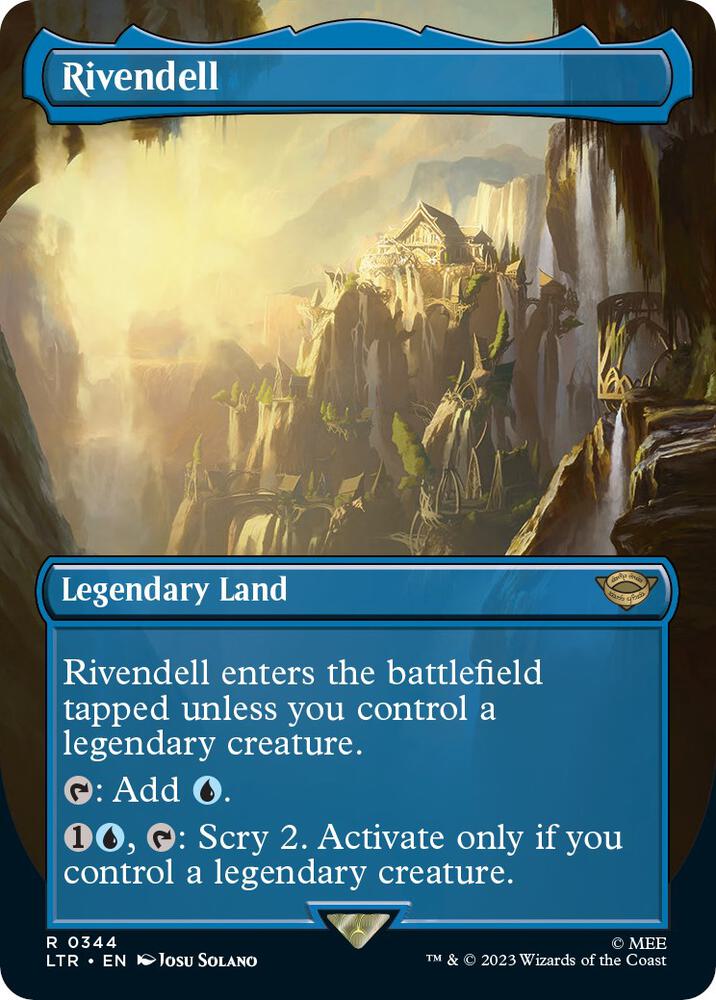 Rivendell [Borderless Foil] #344 Magic Lord of the Rings image 0