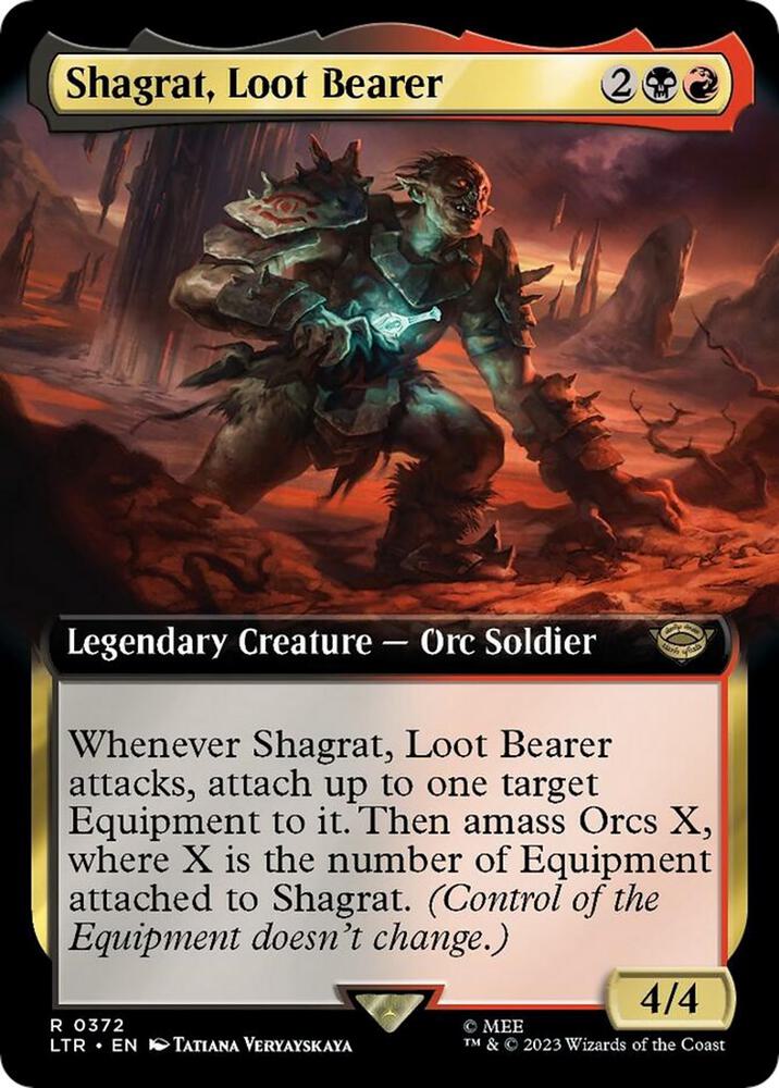 Shagrat, Loot Bearer [Extended Art] #372 Magic Lord of the Rings image 0