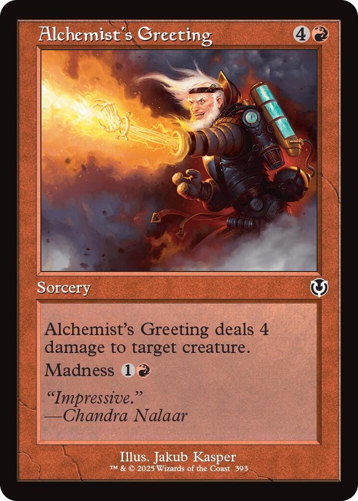 Alchemist's Greeting [Retro Frame] #393 Magic Innistrad Remastered image 0