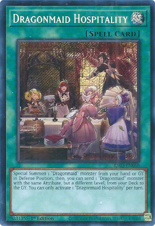 Dragonmaid Hospitality [Secret Rare] RA03-EN068 image 0