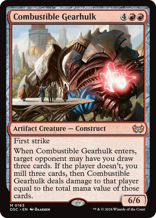 Combustible Gearhulk #163 Magic Duskmourn: House of Horror Commander image 0