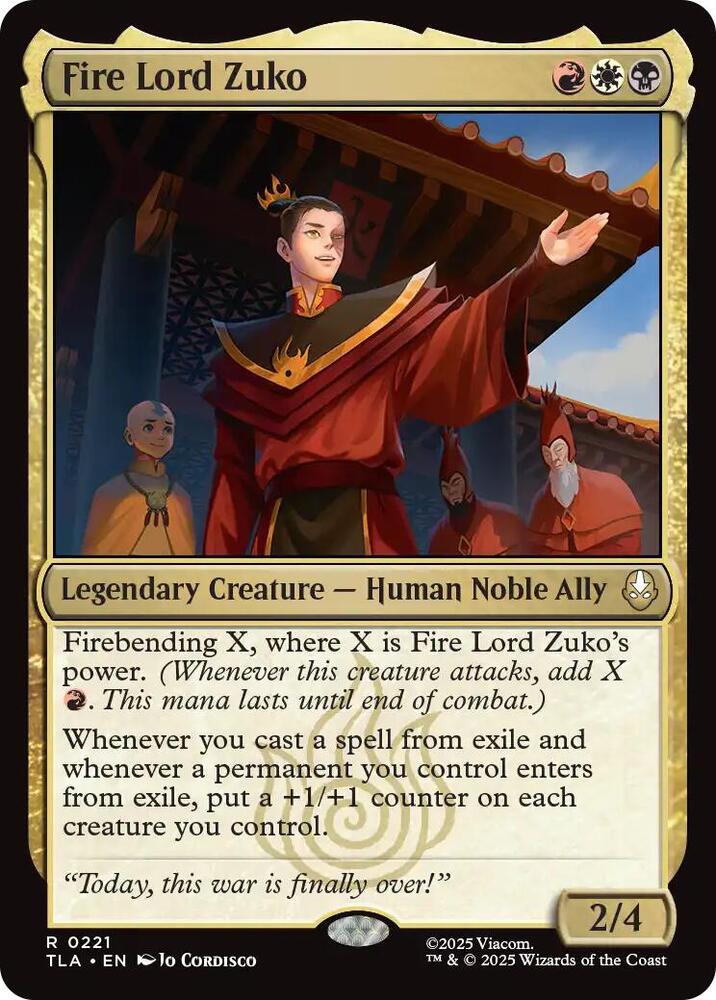 Fire Lord Zuko #221 Magic Avatar: The Last Airbender image 0