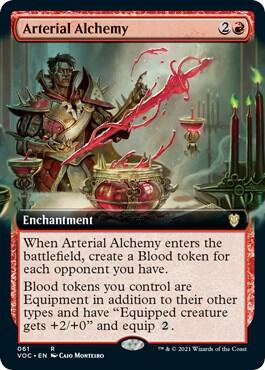 Arterial Alchemy [Extended Art] #61 Magic Innistrad: Crimson Vow Commander image 0