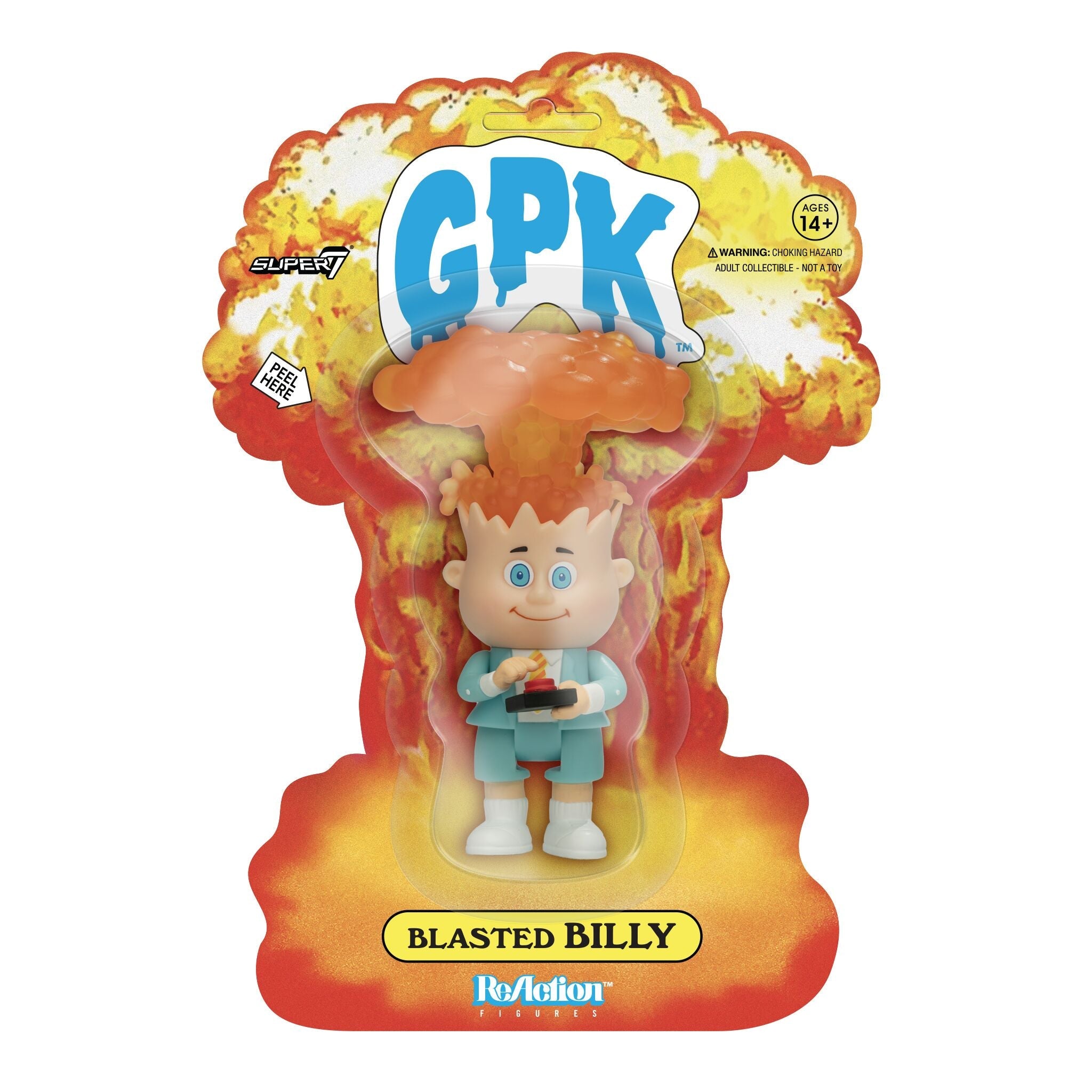 Super7 Garbage Pail Kids Blasted Billy ReAction Figure image 0