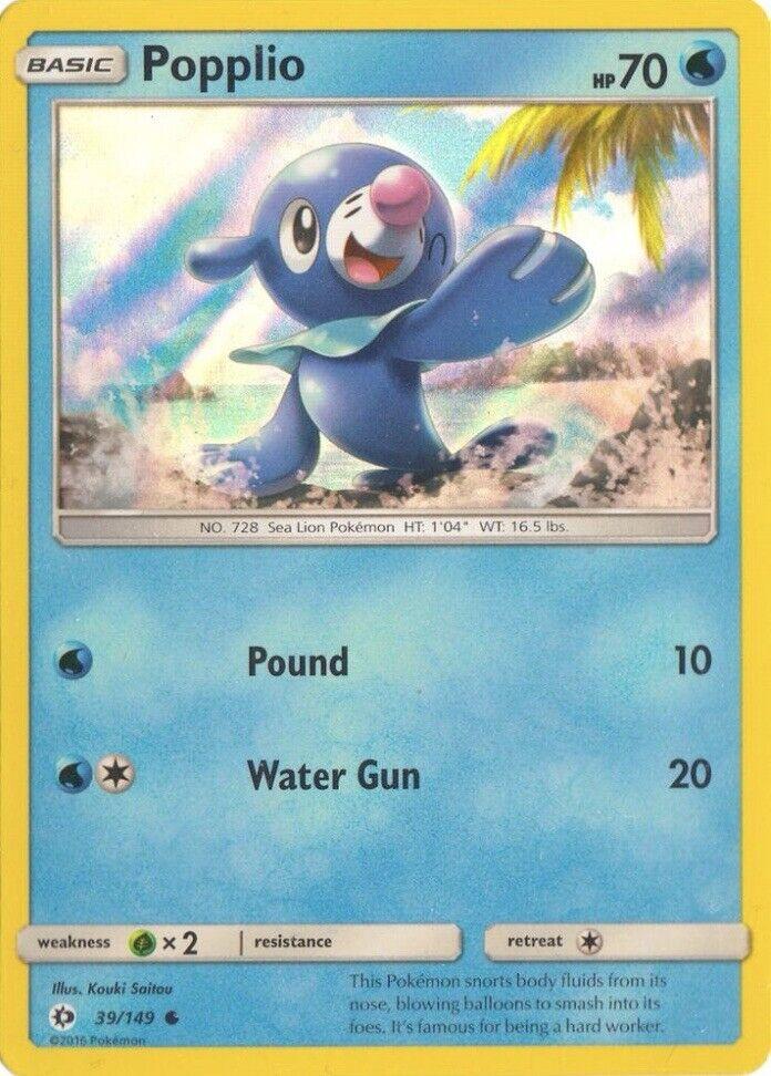 Popplio [Cosmos Holo] #39 Pokemon Sun & Moon image 0