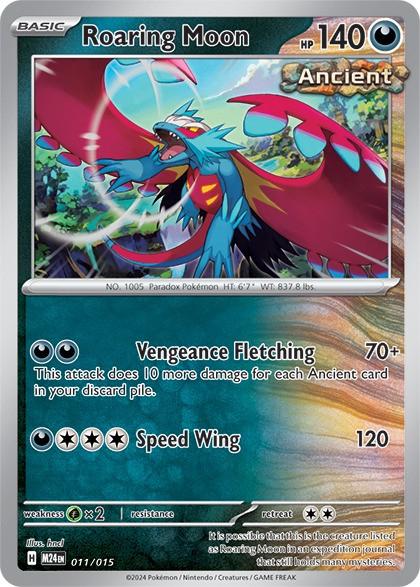Roaring Moon [Holo] #11 Pokemon McDonalds 2024 image 0