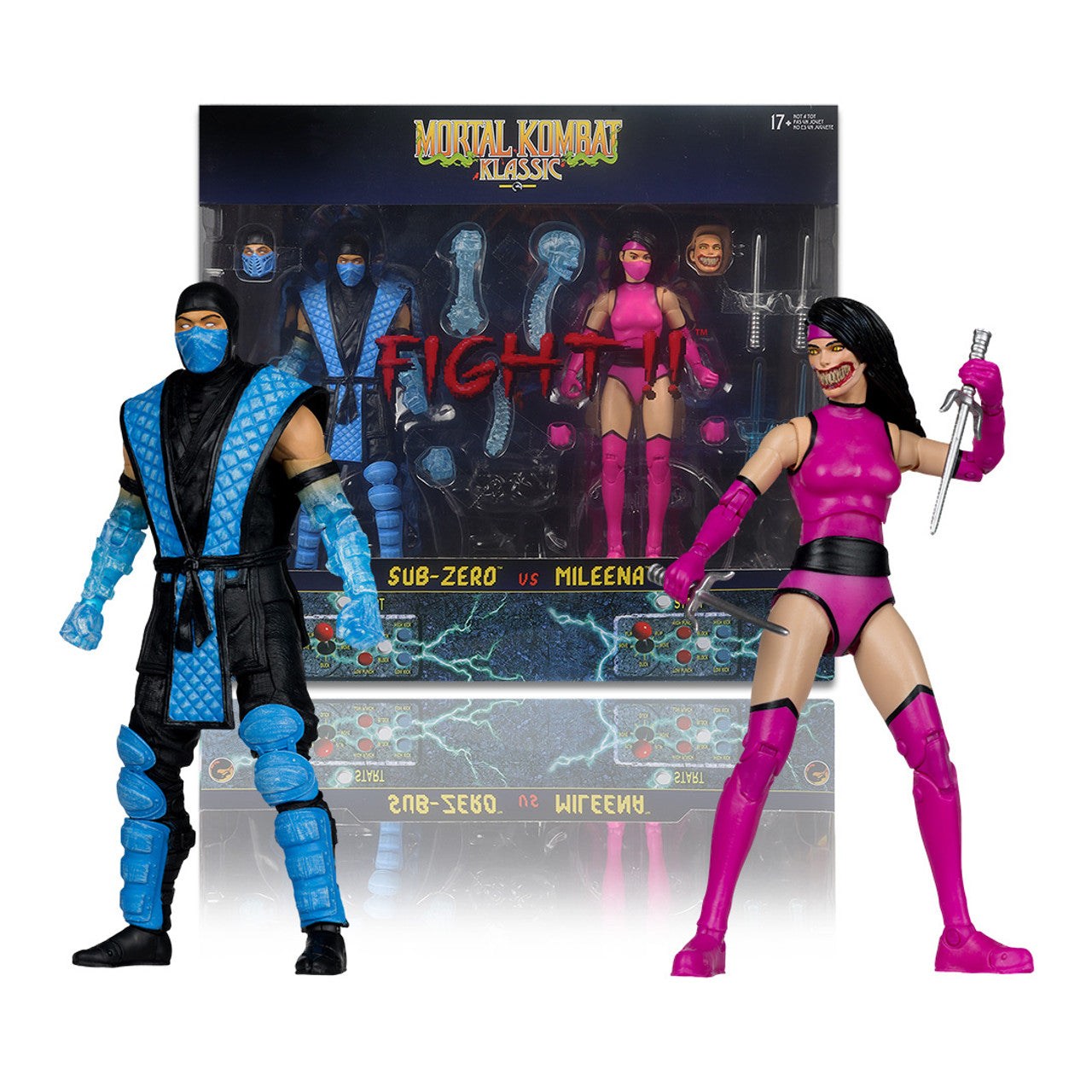 Mortal Kombat: Sub-Zero VS. Mileena [Klassic 2pk] 7" Figures