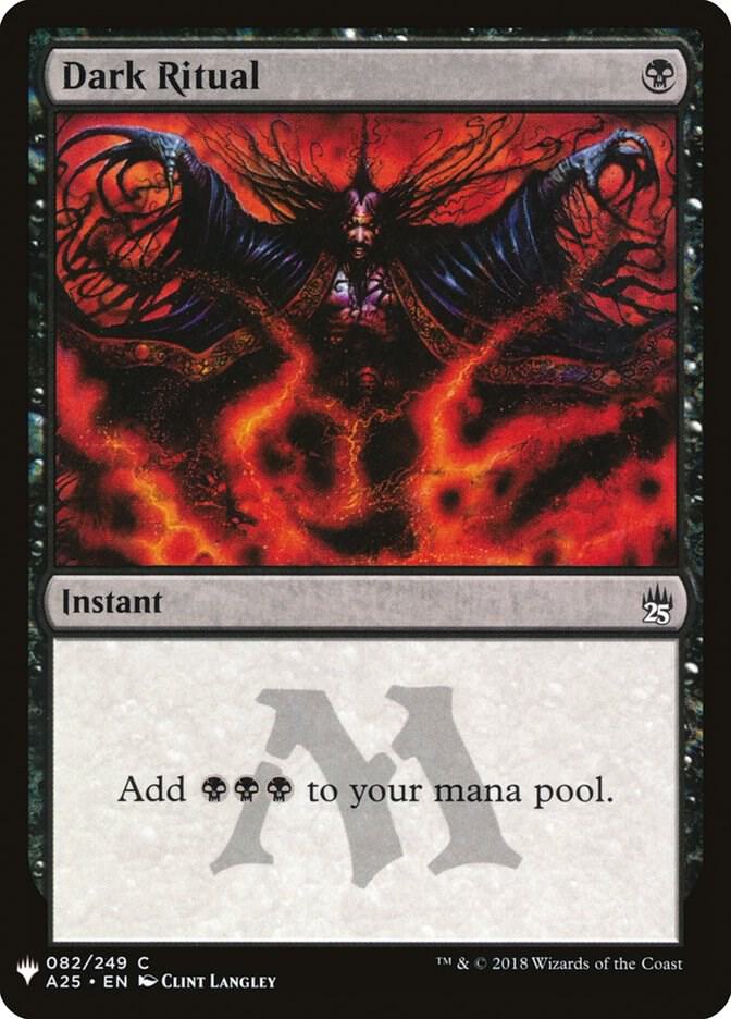 Dark Ritual [A25] #82 Magic The List Reprints