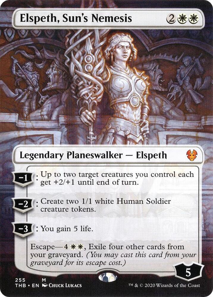Elspeth, Sun's Nemesis [Borderless Foil] #255 Magic Theros Beyond Death