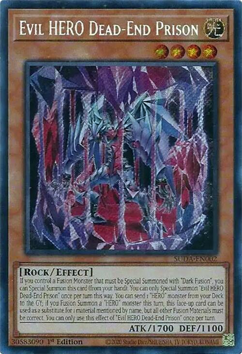 Evil HERO Dead-End Prison SUDA-EN002 YuGiOh Supreme Darkness image 0