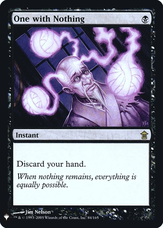 One with Nothing [Foil] #84 Magic The List Reprints