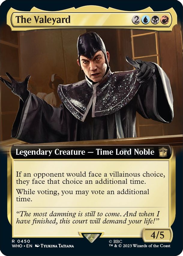 The Valeyard (Extended Art) - Universes Beyond: Doctor Who Foil image 0