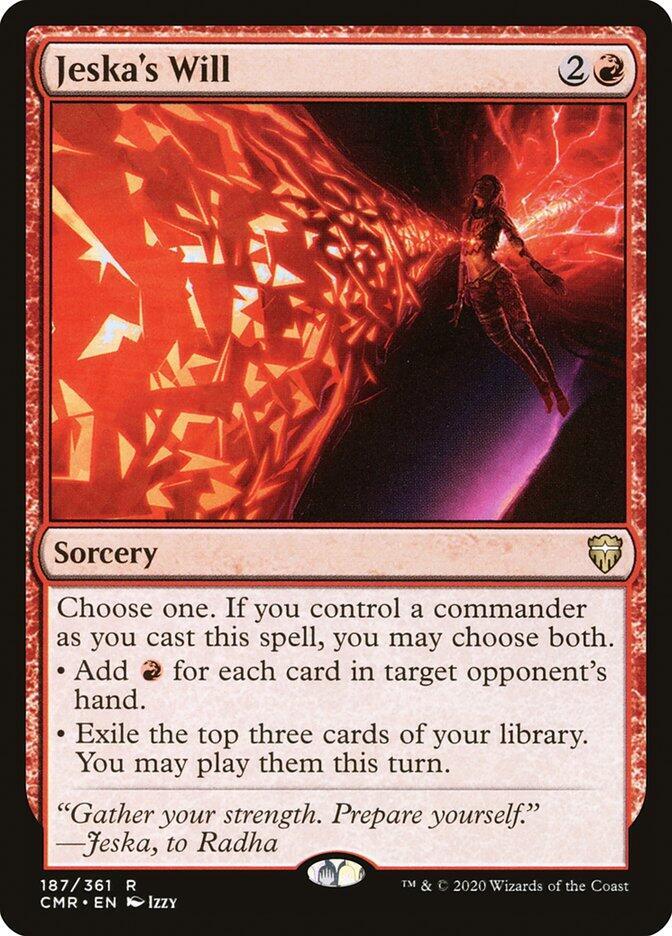 Jeska's Will #187 Magic Commander Legends (LP)