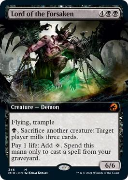 Lord of the Forsaken [Extended Art Foil] #346 Magic Innistrad: Midnight Hunt