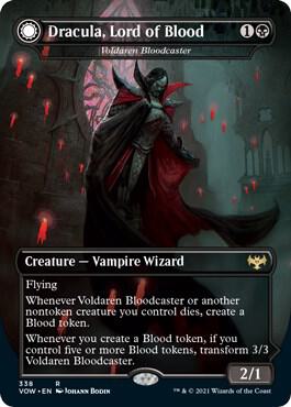 Dracula, Lord Of Blood (Voldaren Bloodcaster) [Borderless] #338 Magic Innistrad: Crimson Vow