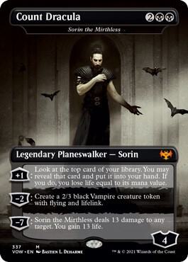 Count Dracula (Sorin The Mirthless) [Borderless] #337 Magic Innistrad: Crimson Vow
