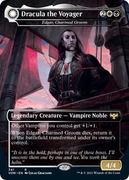Dracula the Voyager (Edgar, Charmed Groom) [Borderless] #341 Magic Innistrad: Crimson Vow