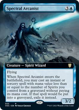 Spectral Arcanist [Extended Art] #53 Magic Innistrad: Crimson Vow Commander