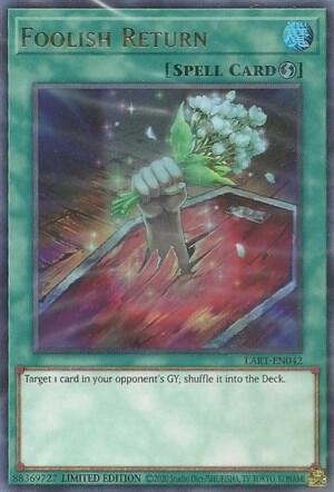 Foolish Return LART-EN042 YuGiOh Lost Art Promo [Sealed]