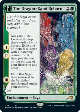The Dragon-Kami Reborn // Dragon-Kami's Egg #358 Magic Kamigawa: Neon Dynasty