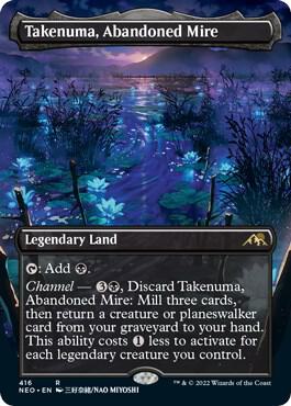 Takenuma, Abandoned Mire [Borderless Foil] #416 Magic Kamigawa: Neon Dynasty
