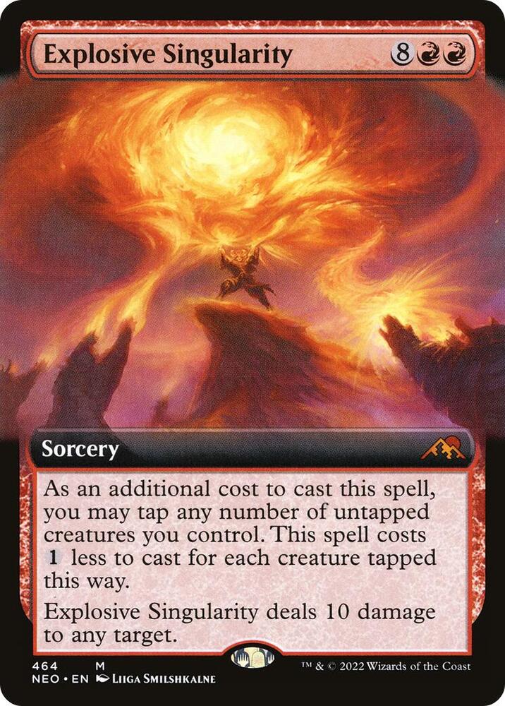 Explosive Singularity [Extended Art] #464 Magic Kamigawa: Neon Dynasty
