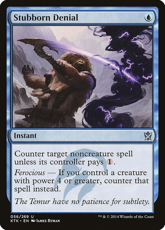 Stubborn Denial #56 Magic Khans of Tarkir image 0
