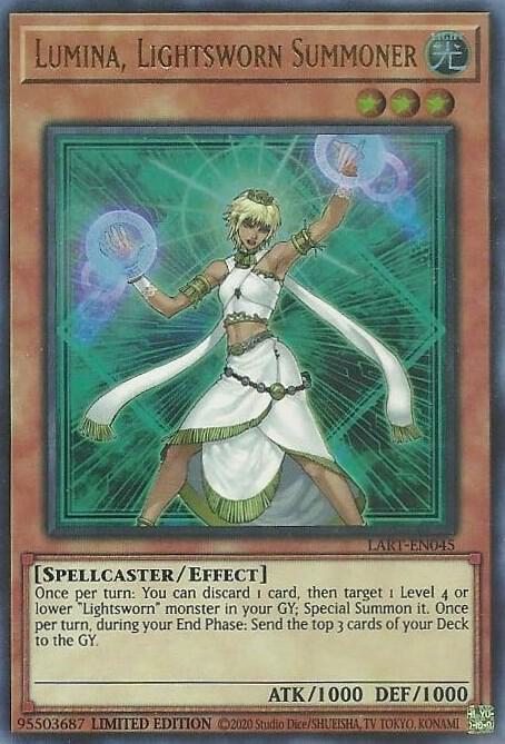 Lumina, Lightsworn Summoner LART-EN045 YuGiOh Lost Art Promo [Sealed]