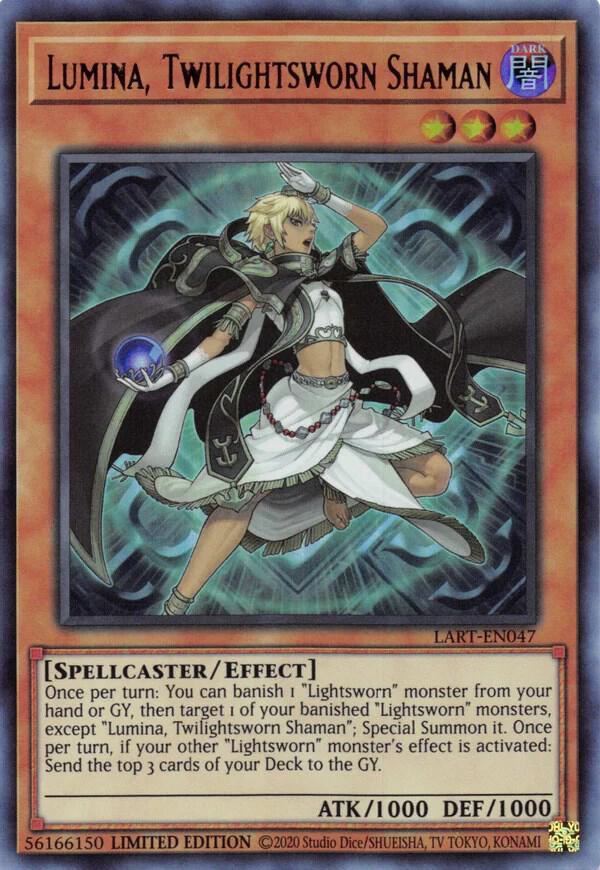 Lumina, Twilightsworn Shaman LART-EN047 YuGiOh Lost Art Promo [Sealed]
