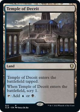 Temple of Deceit #922 Magic Commander Legends: Battle for Baldur's Gate