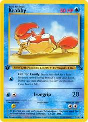 Krabby [1st Edition] #51 Pokemon Fossil (MP) image 0