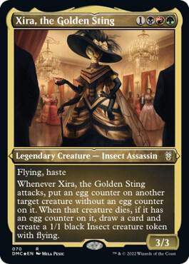 Xira, the Golden Sting [Etched Foil] #70 Magic Dominaria United Commander