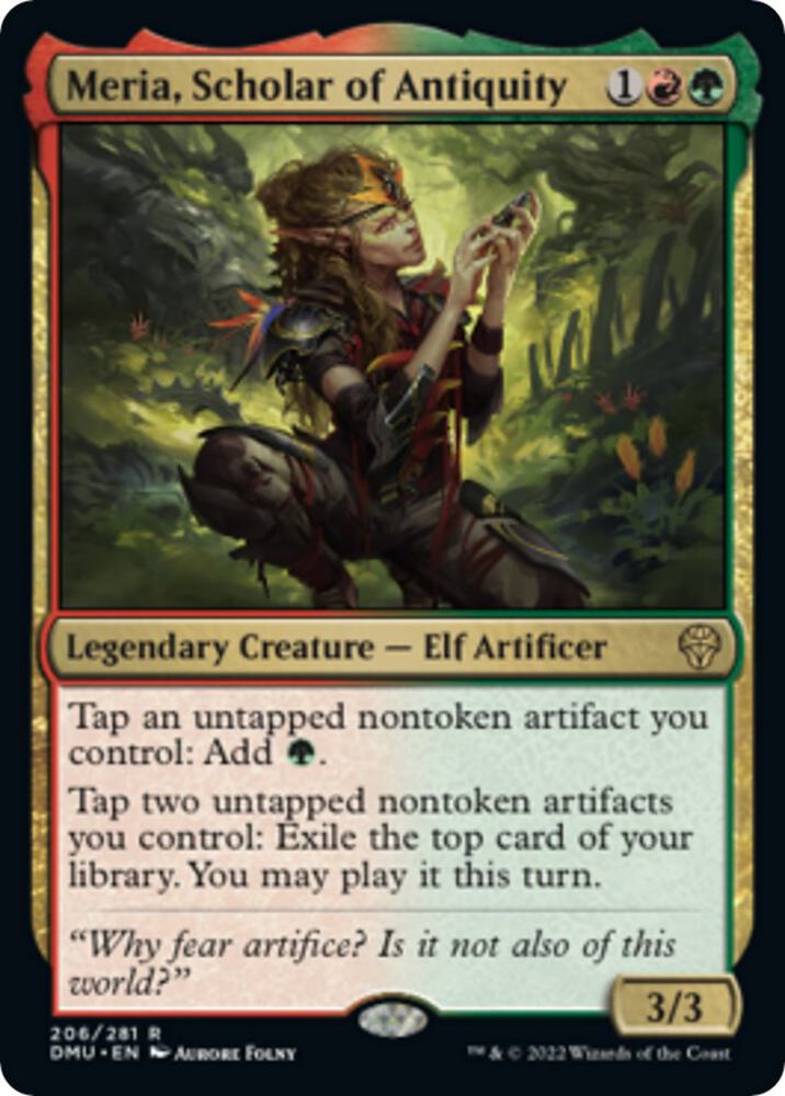 Meria, Scholar of Antiquity [Foil] #206 Magic Dominaria United