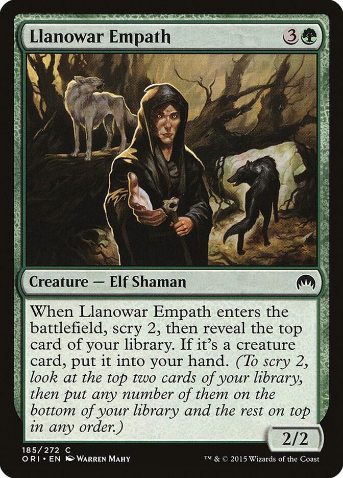 Llanowar Empath #185 Magic Magic Origins image 0