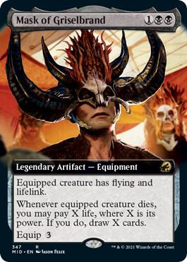 Mask of Griselbrand #347 [Extended Art] Magic MID image 0
