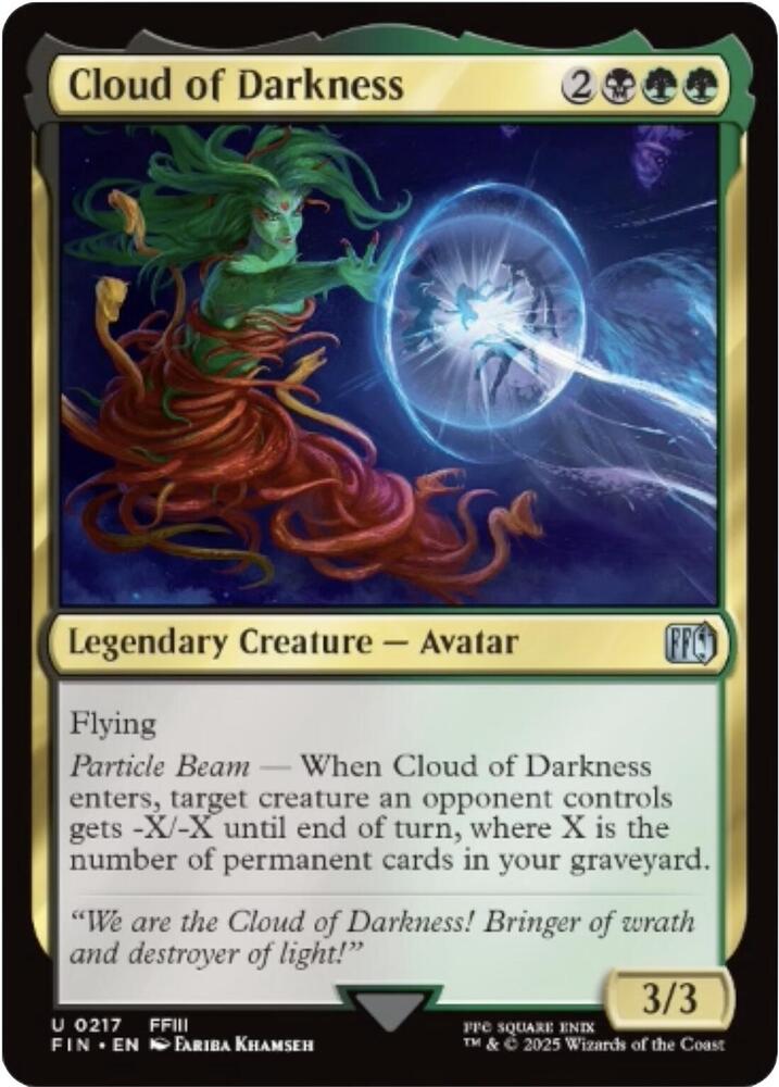 Cloud of Darkness [Foil] #217 Magic Final Fantasy image 0
